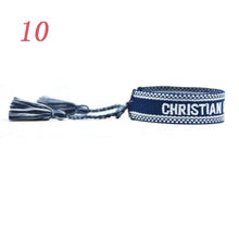 Load image into Gallery viewer, Jewelry Hand Sign Embroidered Color Cotton Bracelets Women Braided Frilled Men Bracelets 2021 Lover Gift