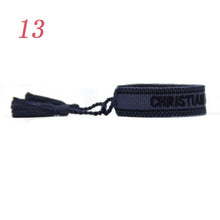 Load image into Gallery viewer, Jewelry Hand Sign Embroidered Color Cotton Bracelets Women Braided Frilled Men Bracelets 2021 Lover Gift