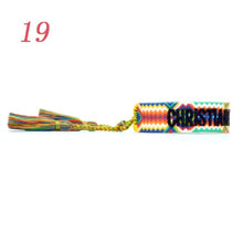 Load image into Gallery viewer, Jewelry Hand Sign Embroidered Color Cotton Bracelets Women Braided Frilled Men Bracelets 2021 Lover Gift