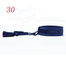 Load image into Gallery viewer, Jewelry Hand Sign Embroidered Color Cotton Bracelets Women Braided Frilled Men Bracelets 2021 Lover Gift