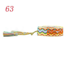Load image into Gallery viewer, Jewelry Hand Sign Embroidered Color Cotton Bracelets Women Braided Frilled Men Bracelets 2021 Lover Gift