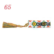 Load image into Gallery viewer, Jewelry Hand Sign Embroidered Color Cotton Bracelets Women Braided Frilled Men Bracelets 2021 Lover Gift