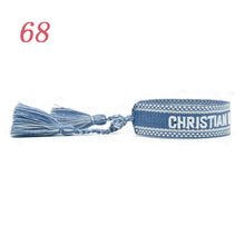 Load image into Gallery viewer, Jewelry Hand Sign Embroidered Color Cotton Bracelets Women Braided Frilled Men Bracelets 2021 Lover Gift