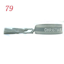 Load image into Gallery viewer, Jewelry Hand Sign Embroidered Color Cotton Bracelets Women Braided Frilled Men Bracelets 2021 Lover Gift