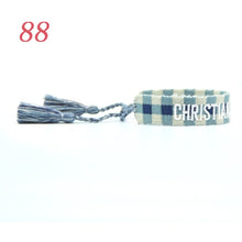 Load image into Gallery viewer, Jewelry Hand Sign Embroidered Color Cotton Bracelets Women Braided Frilled Men Bracelets 2021 Lover Gift