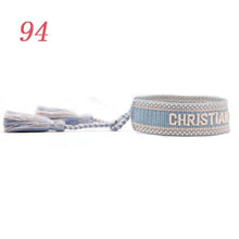 Load image into Gallery viewer, Jewelry Hand Sign Embroidered Color Cotton Bracelets Women Braided Frilled Men Bracelets 2021 Lover Gift
