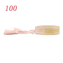 Load image into Gallery viewer, Jewelry Hand Sign Embroidered Color Cotton Bracelets Women Braided Frilled Men Bracelets 2021 Lover Gift